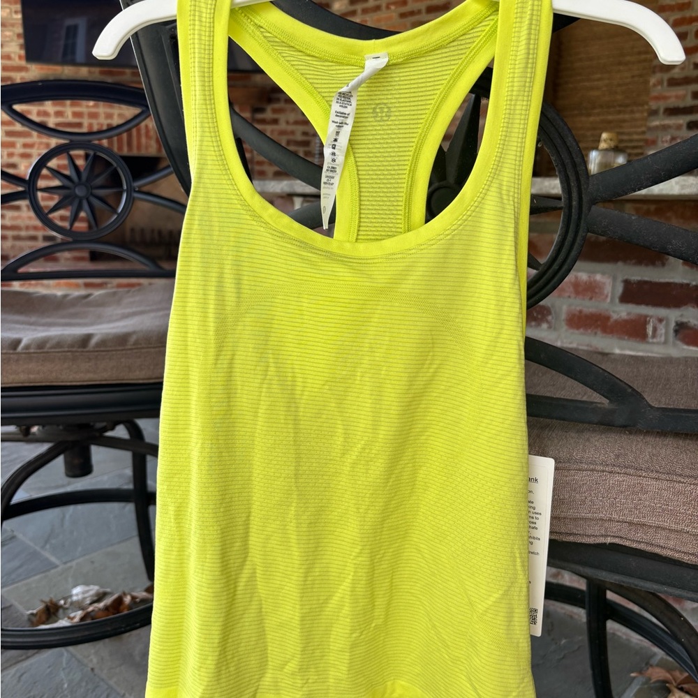 Women's NWT Lululemon I Neon Yellow Tank Top